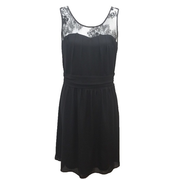 Express Dresses & Skirts - Express Black Lace Sweetheart Sleeveless Dress